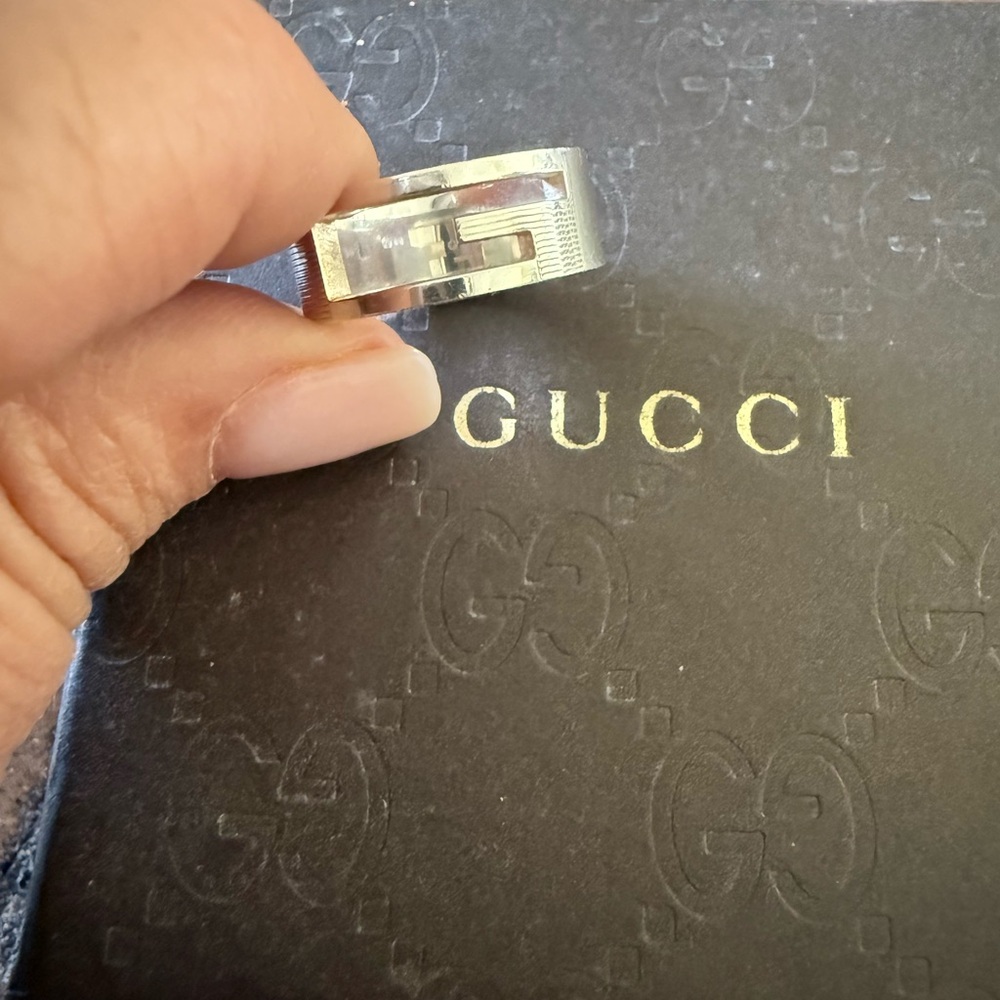 Gucci Silver G Ring Size 7